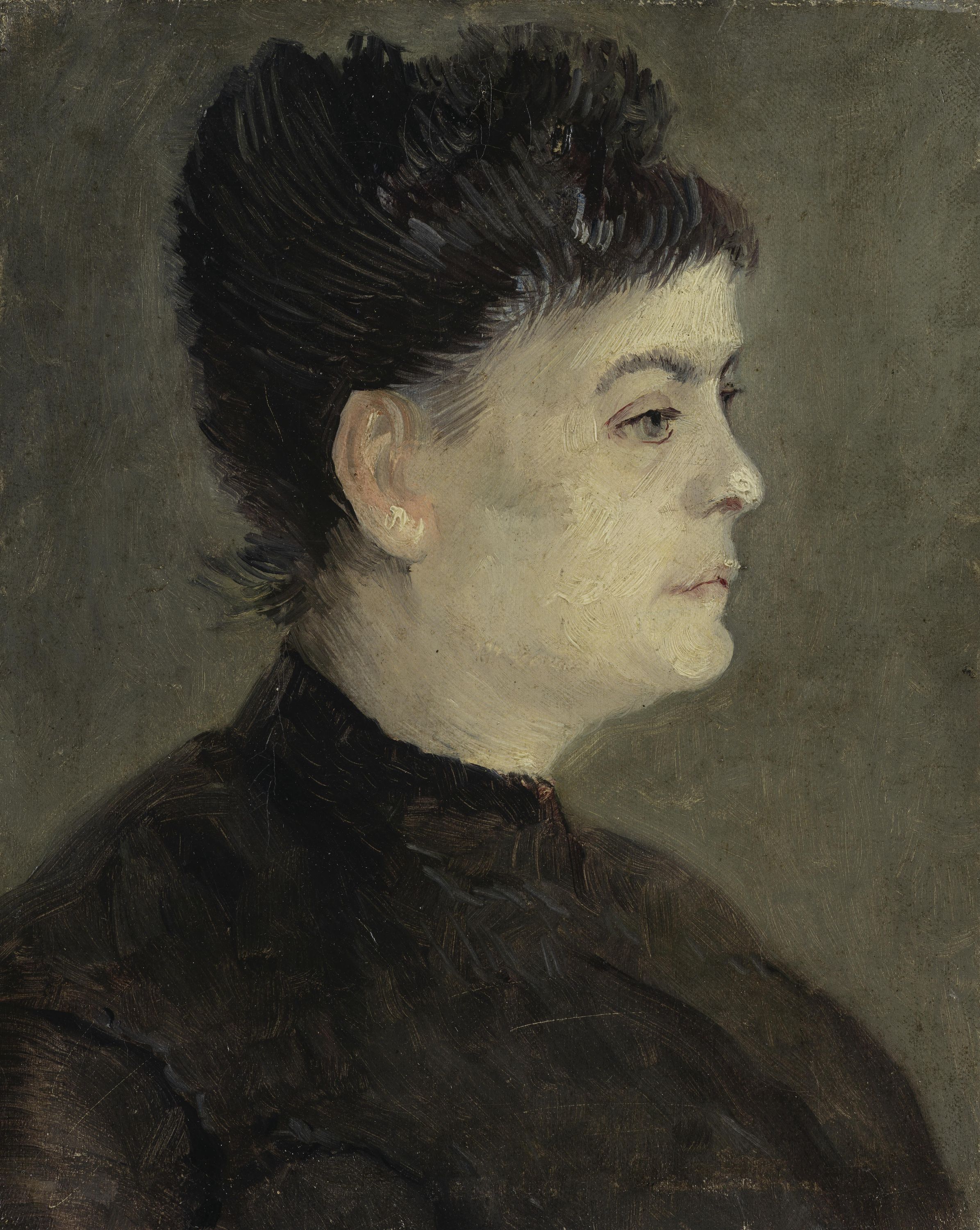 Картина Ван Гога Портрет женщины, вид справа 1886